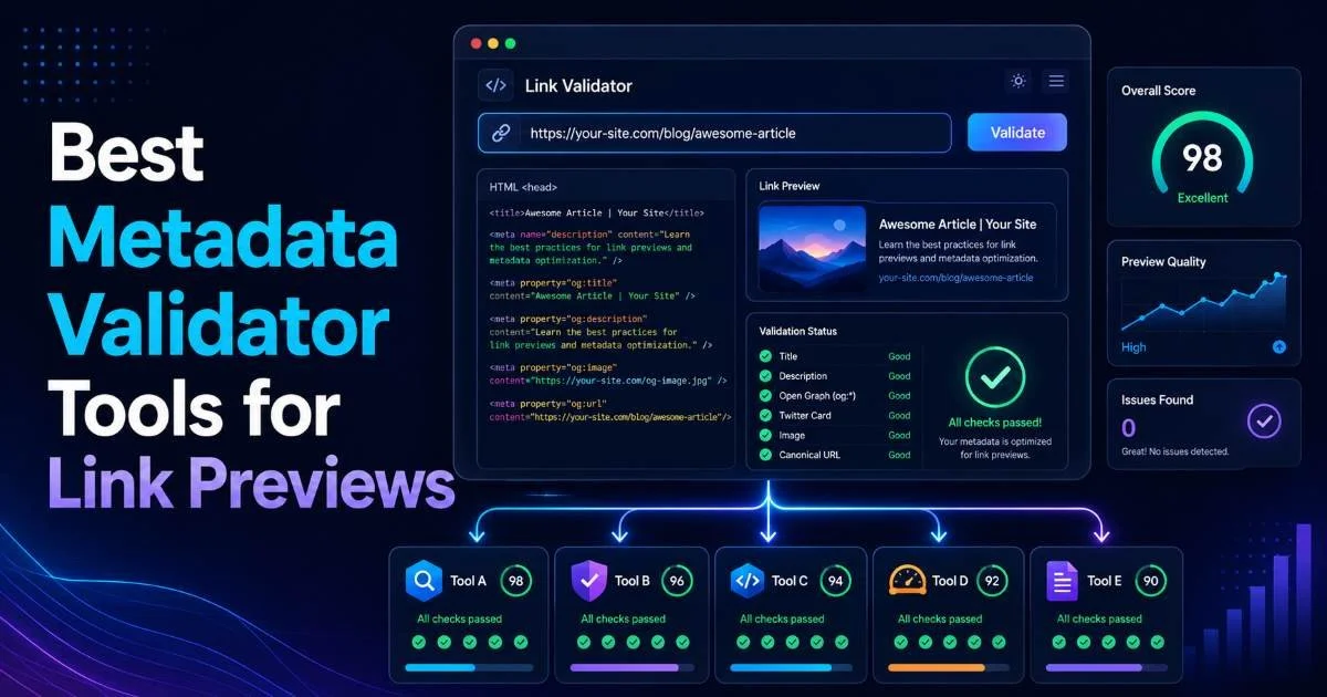 Best Metadata Validator Tools for Link Previews